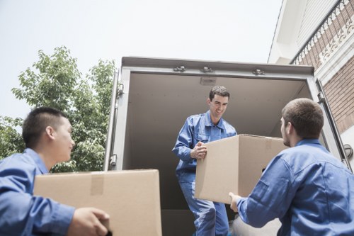 Customers and staff following safe storage procedures at Poplar Storage