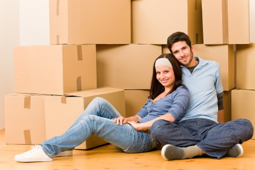 Packing computer equipment safely for an office move in Poplar