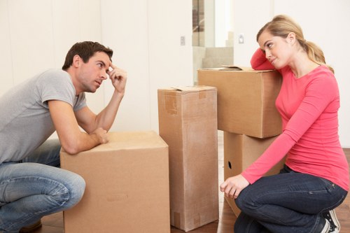 Careful loading of furniture for a small removal service in Poplar